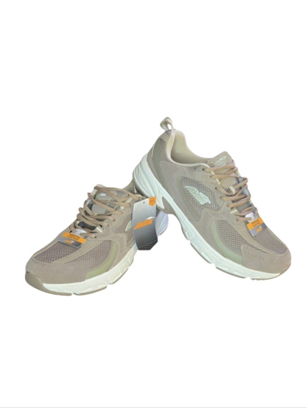 Avia Men's 5000 Athletic Running Sneakers in Brown/ White, Size: 11.5 NWT